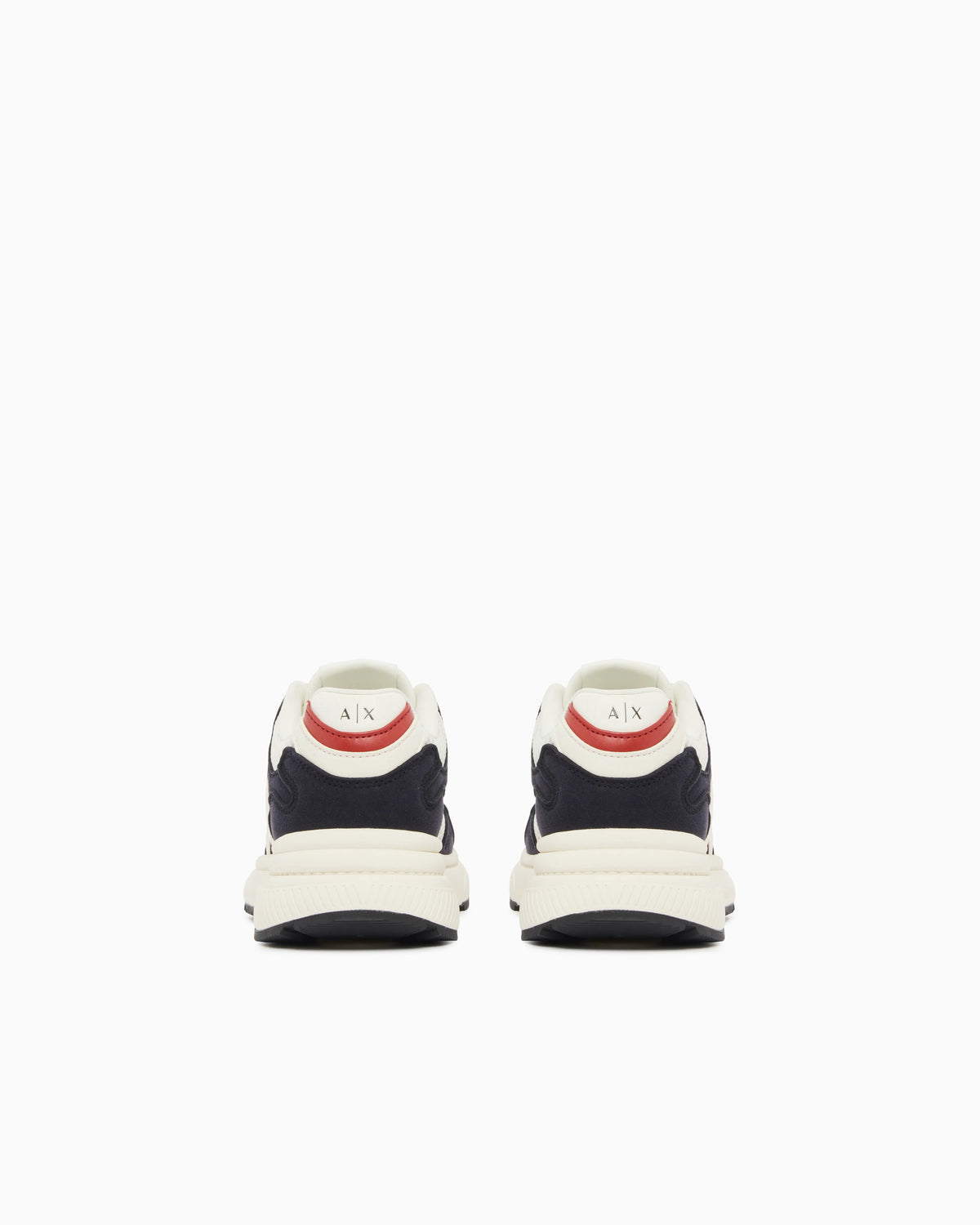 Sneakers in microsuede and mesh