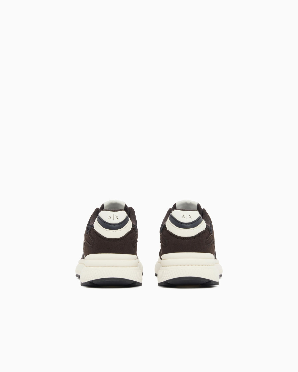 Sneakers in microsuede and mesh