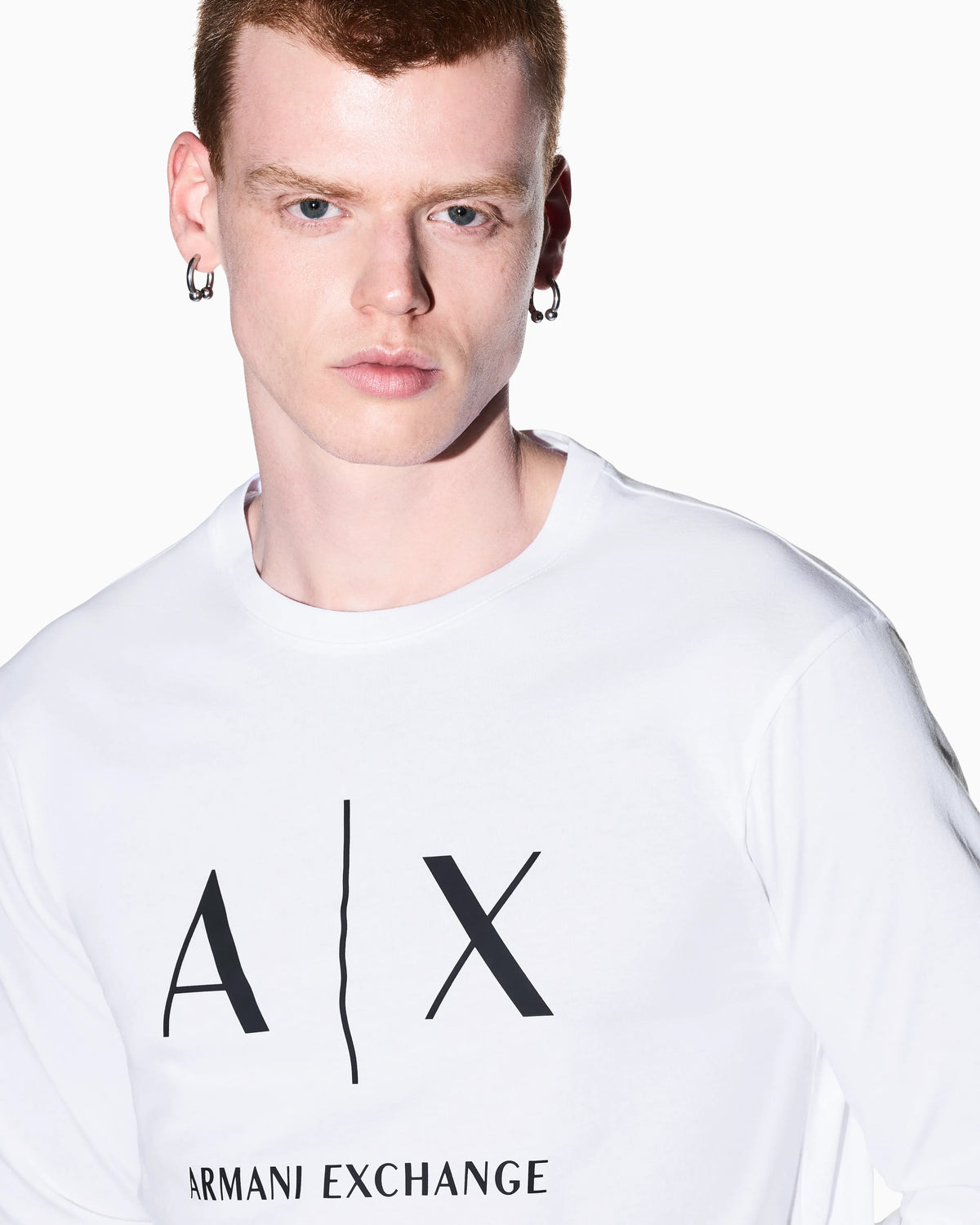 Slim-fit long-sleeve t-shirt in cotton with logo Essential