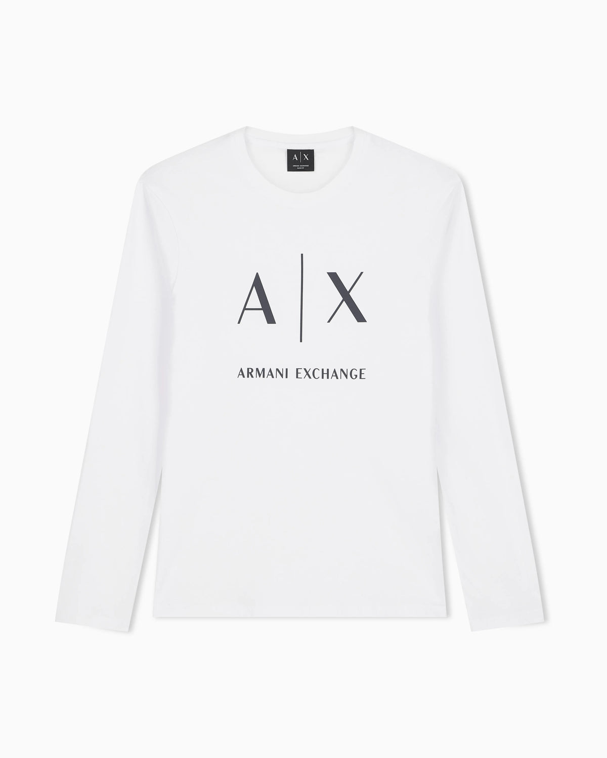Slim-fit long-sleeve t-shirt in cotton with logo Essential