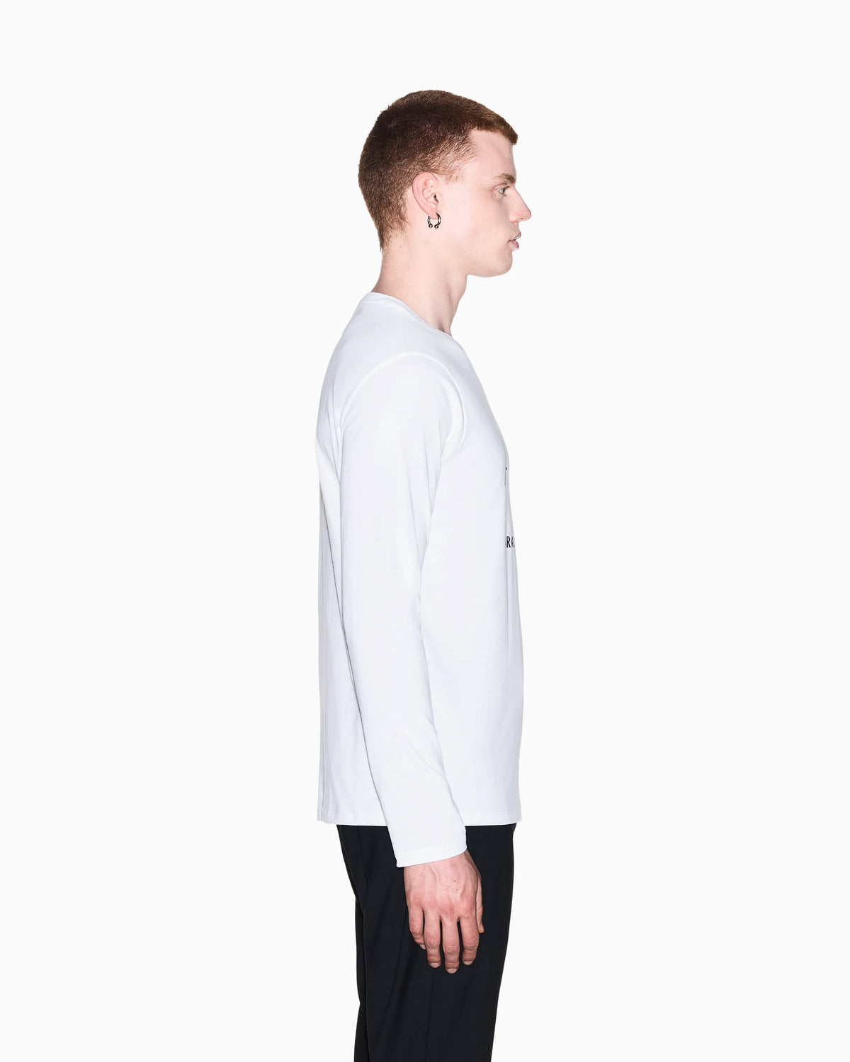 Slim-fit long-sleeve t-shirt in cotton with logo Essential