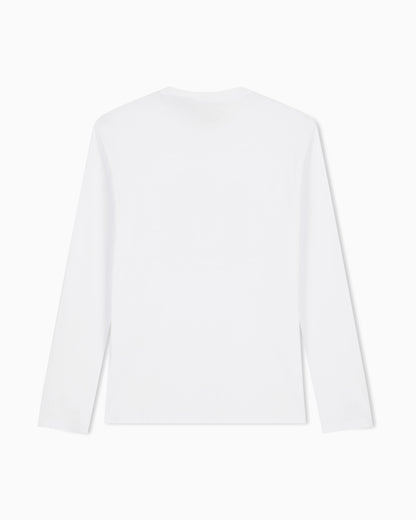 Slim-fit long-sleeve t-shirt in cotton with logo Essential