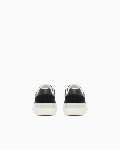 Sneakers with suede inserts
