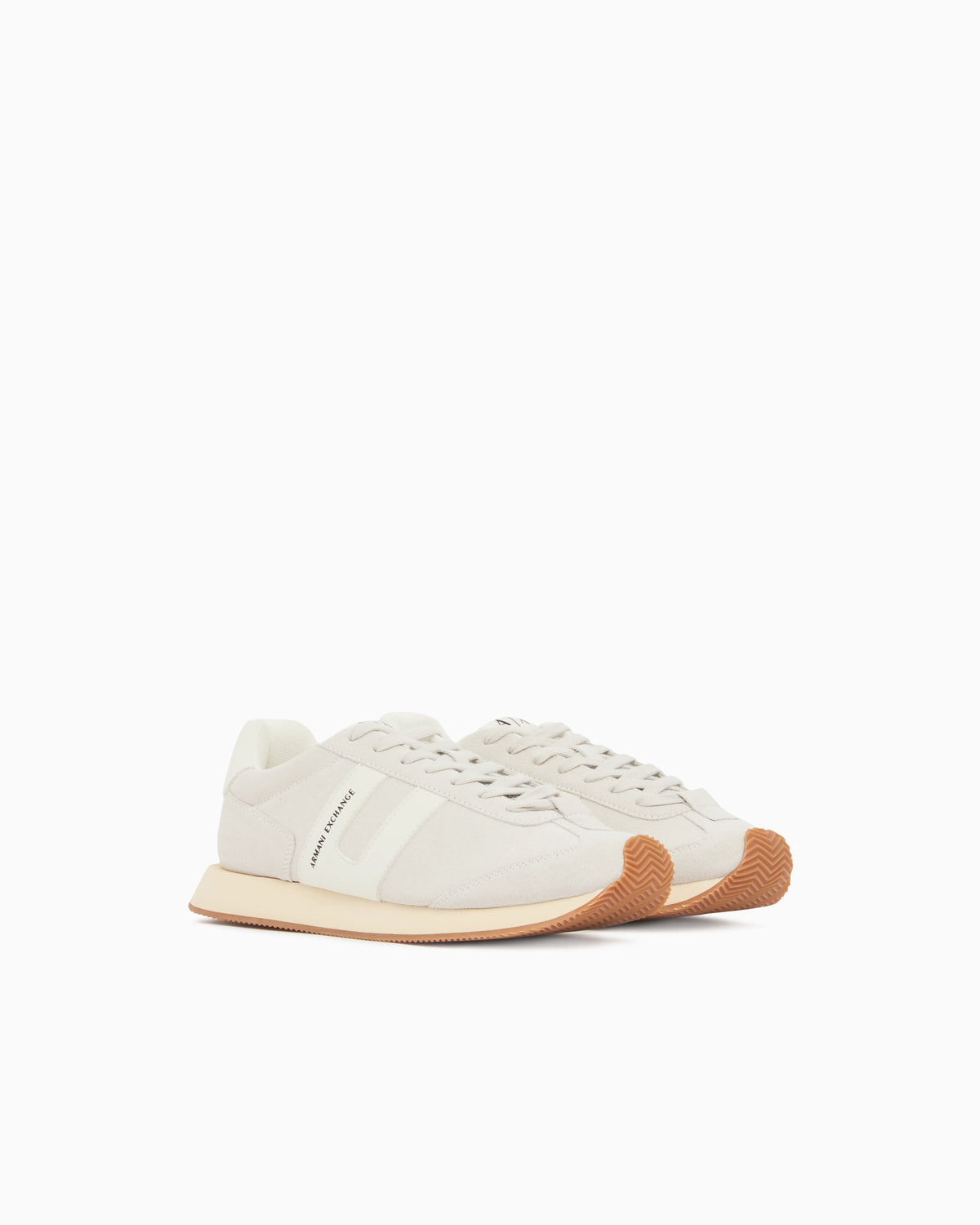 Sneakers with side logo band