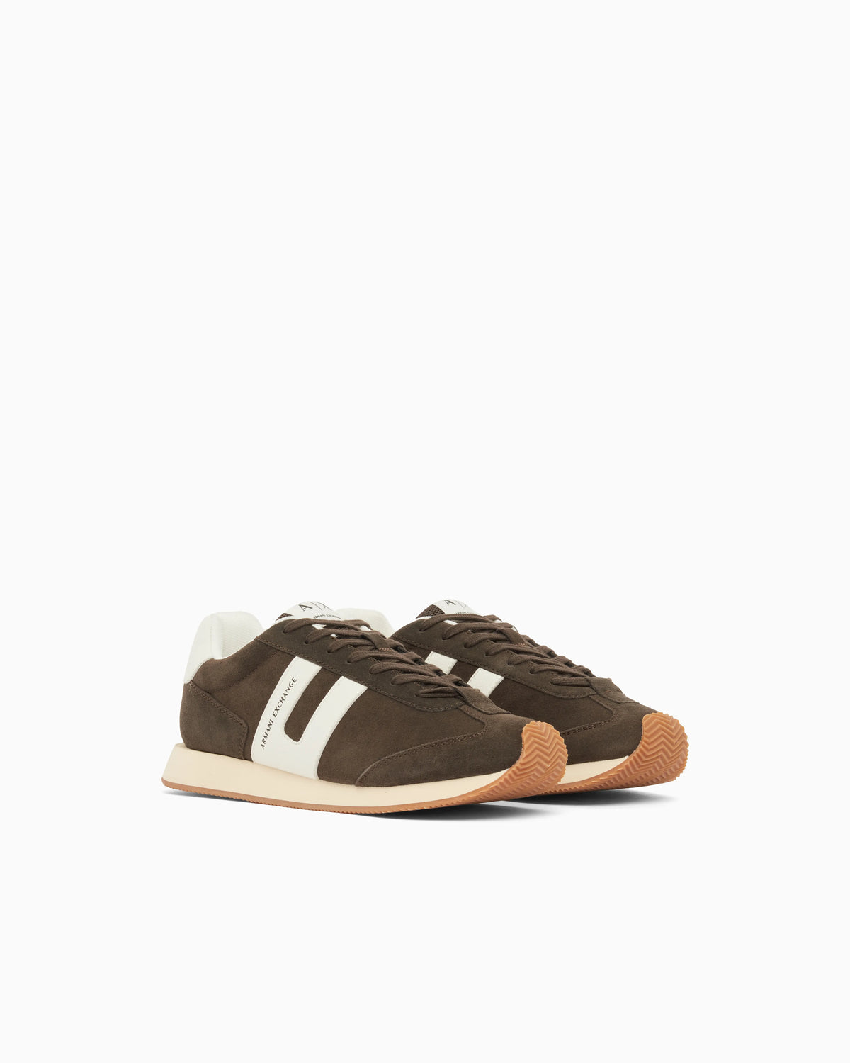 Sneakers with side logo band