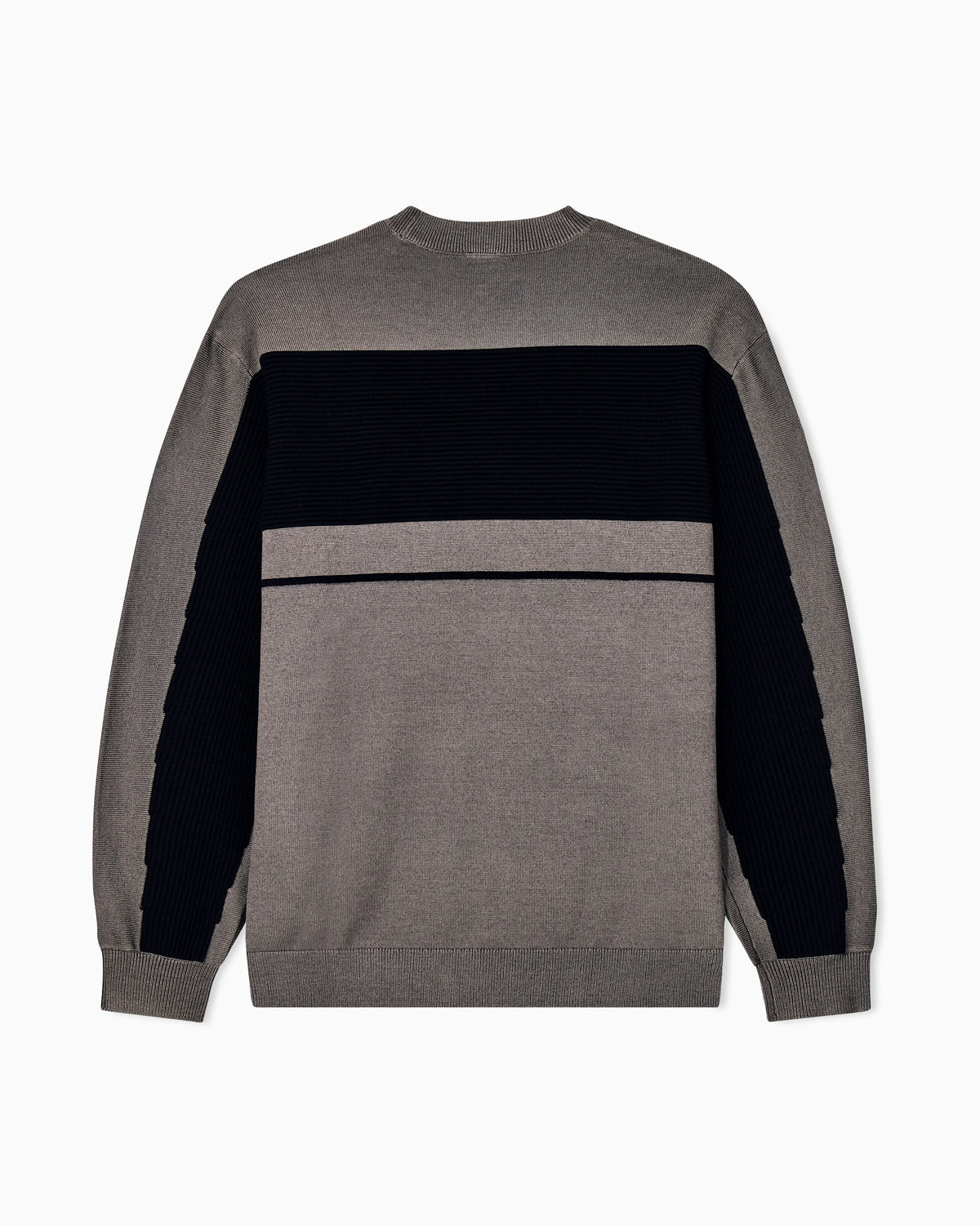 regular fit pullover in virgin wool and cotton blend