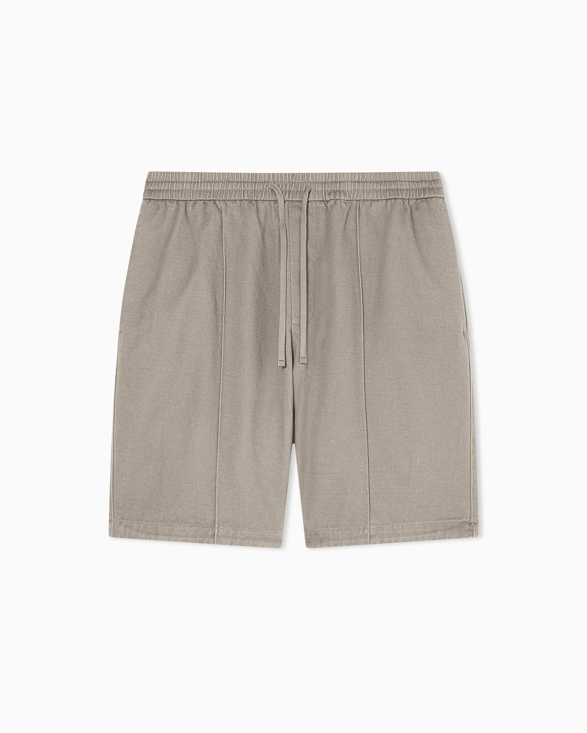 Cotton twill drawstring Bermuda shorts