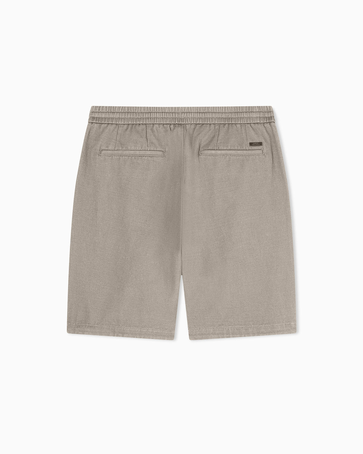 Cotton twill drawstring Bermuda shorts