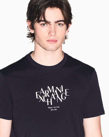 Regular-fit T-shirt in solid-color cotton jersey