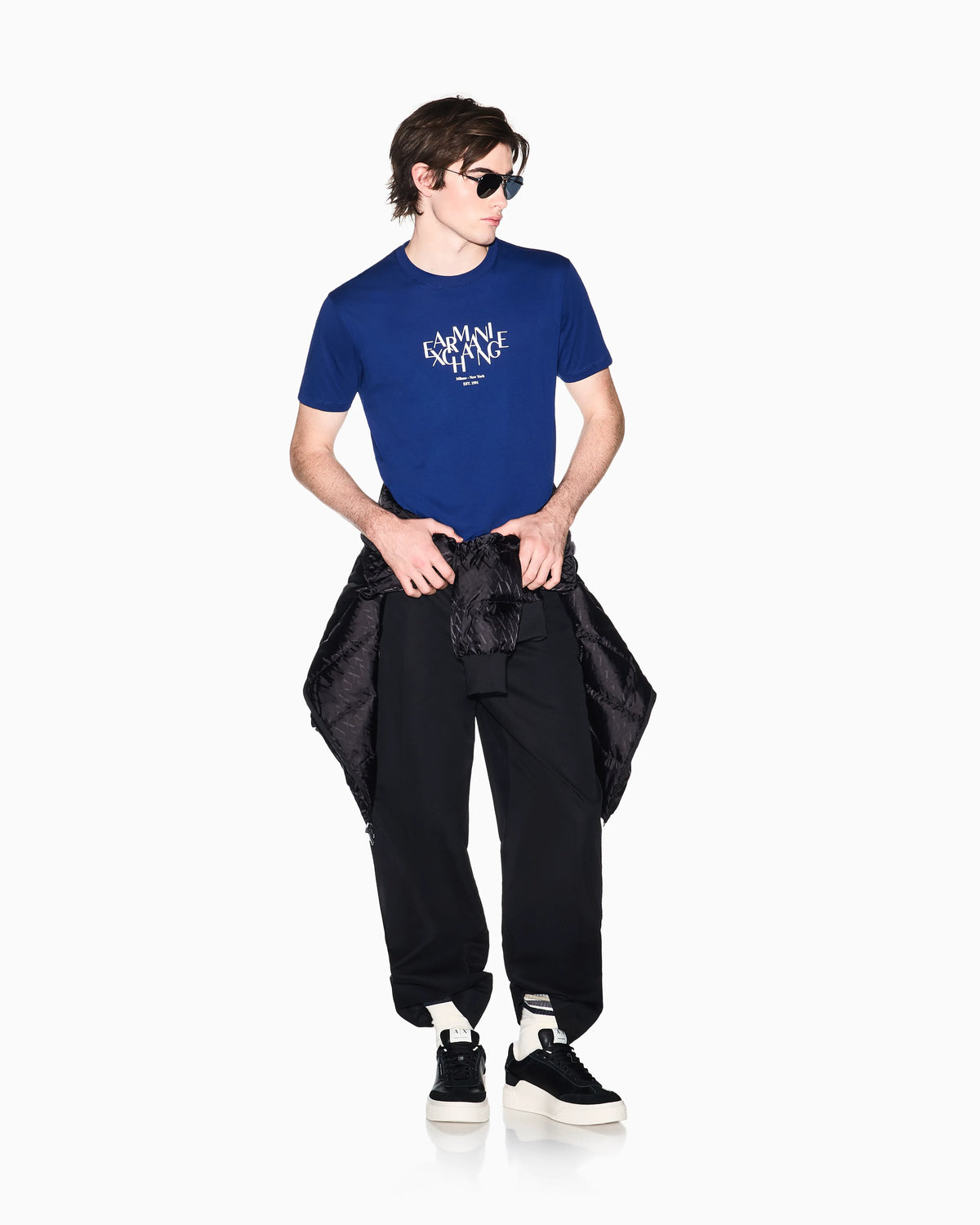 Regular-fit T-shirt in solid-color cotton jersey