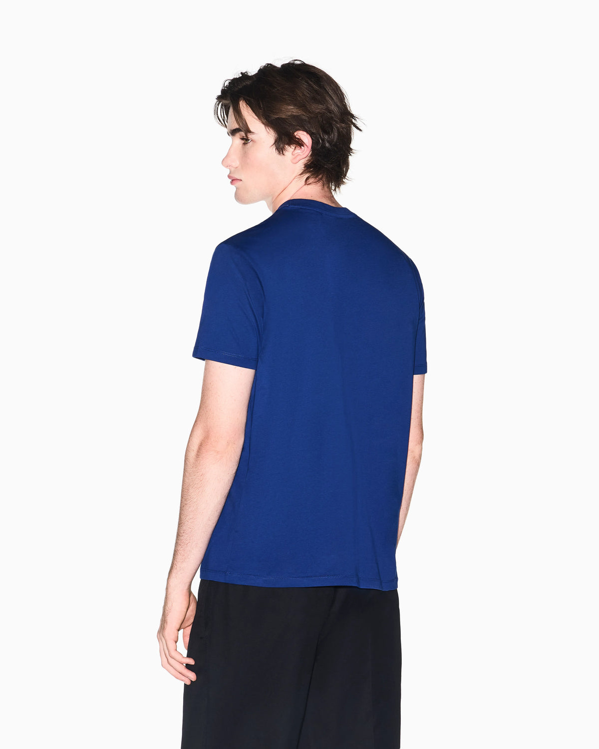 Regular-fit T-shirt in solid-color cotton jersey