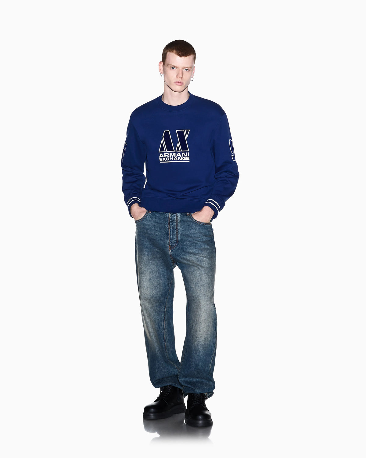 sweatshirt in cotton French terry