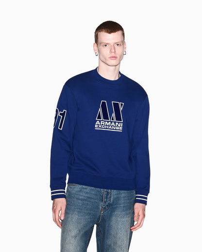 sweatshirt in cotton French terry