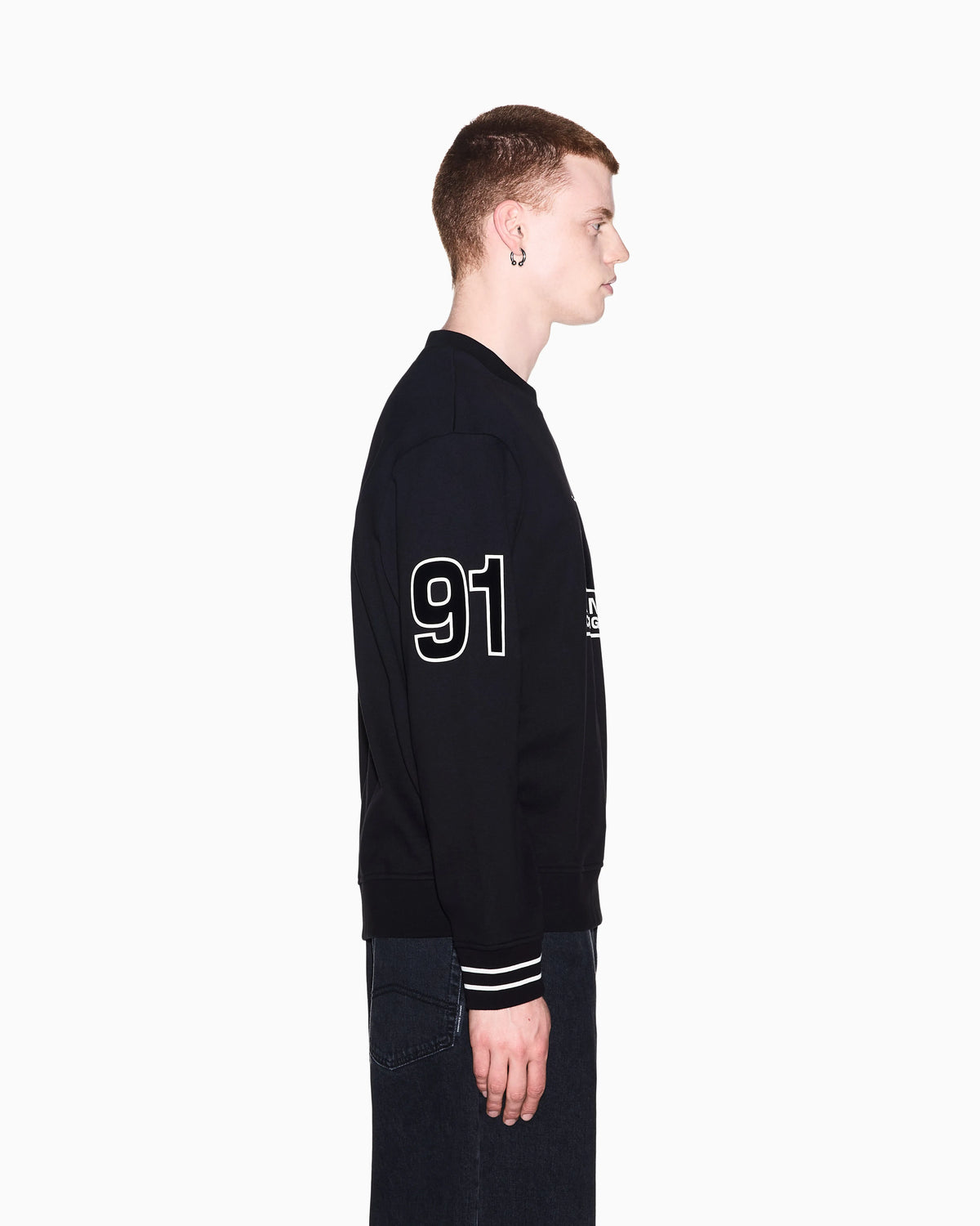 sweatshirt in cotton French terry