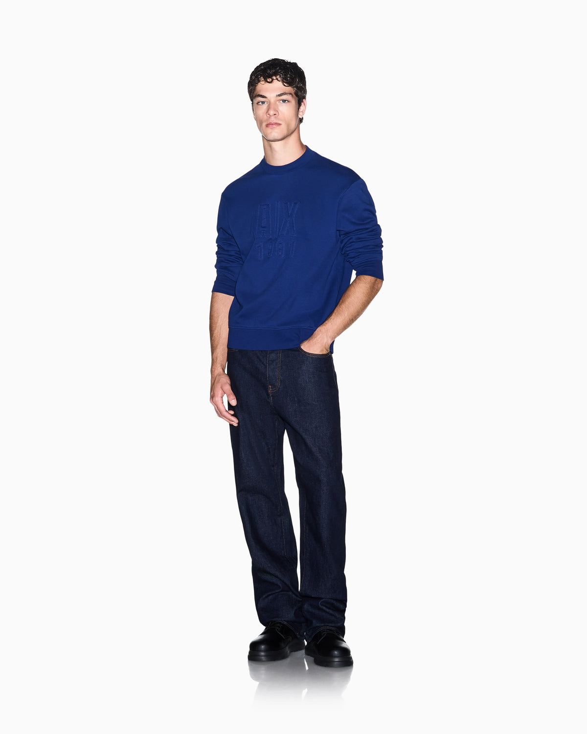 sweatshirt in cotton French terry