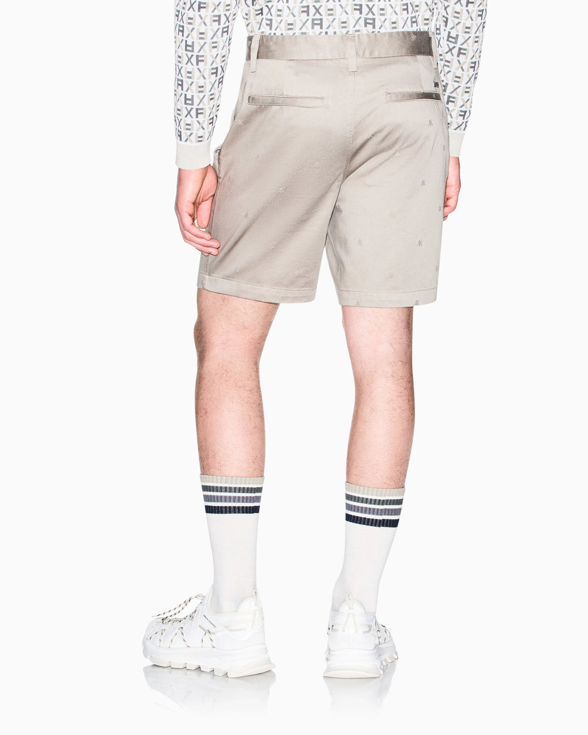 Textured Cotton Jacquard Bermuda Shorts