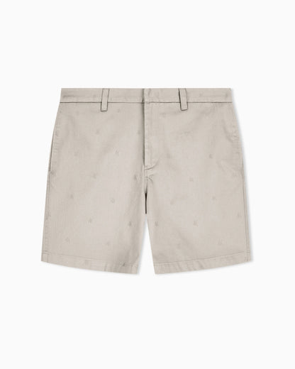 Textured Cotton Jacquard Bermuda Shorts