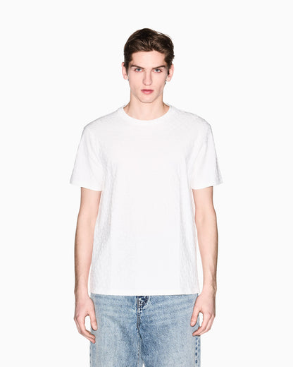 Slim Fit Mercerized Cotton Jacquard T-shirt