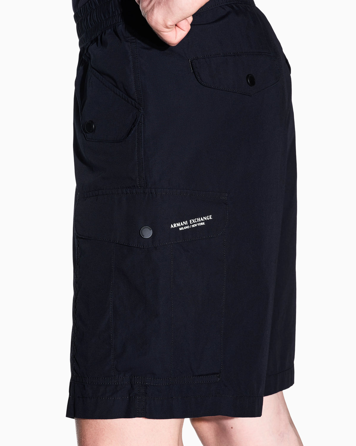 regular fit shorts in cotton poplin