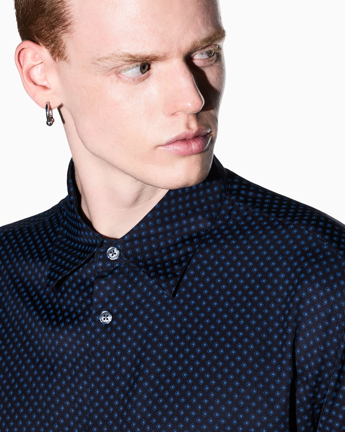oversized fit shirt in eco-viscose twill