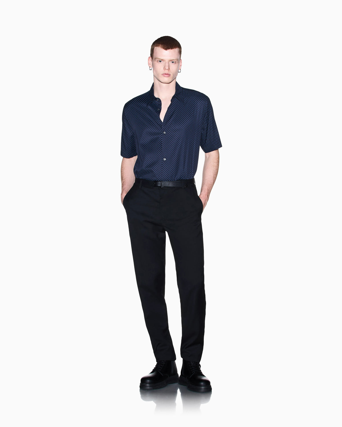 oversized fit shirt in eco-viscose twill