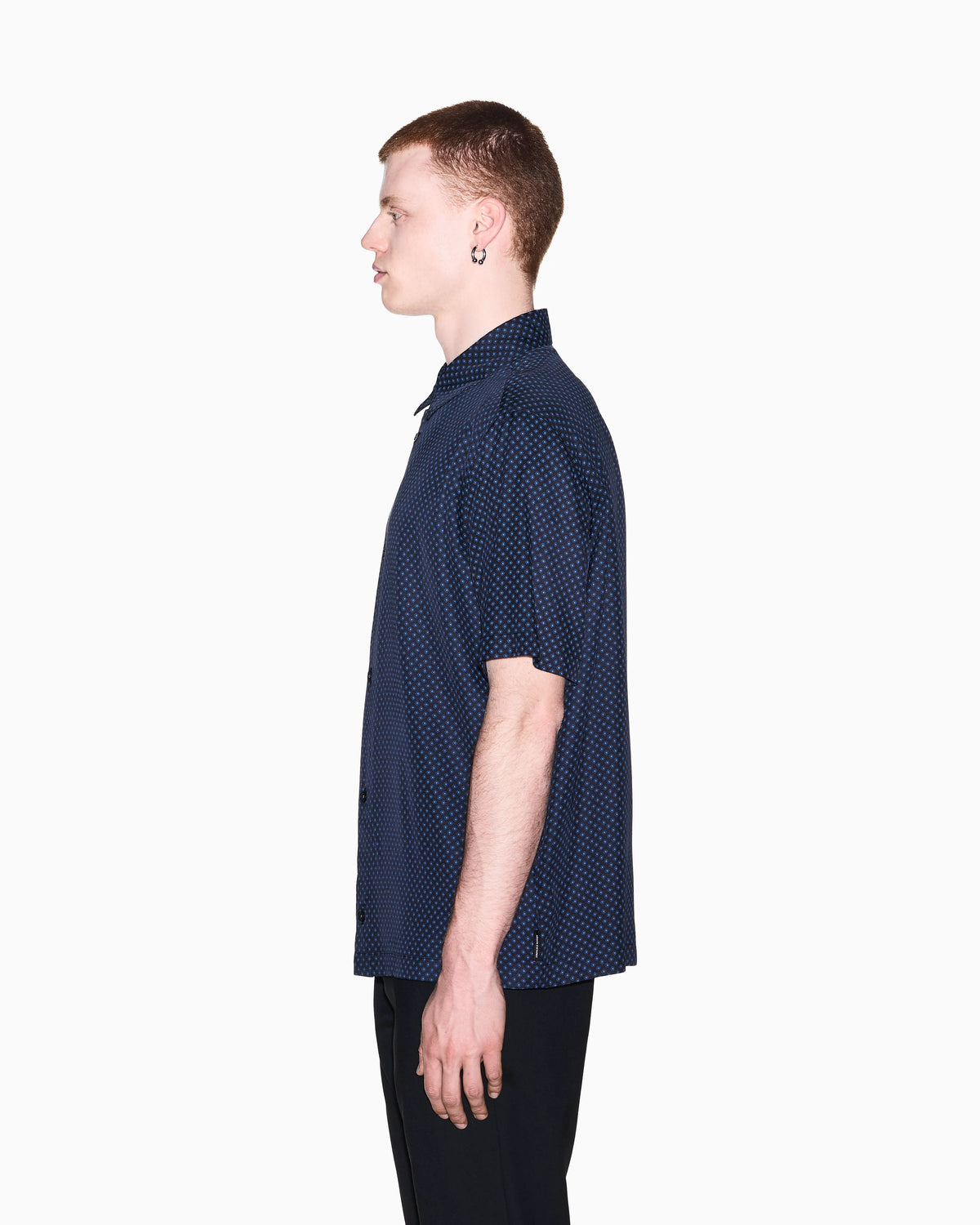 oversized fit shirt in eco-viscose twill