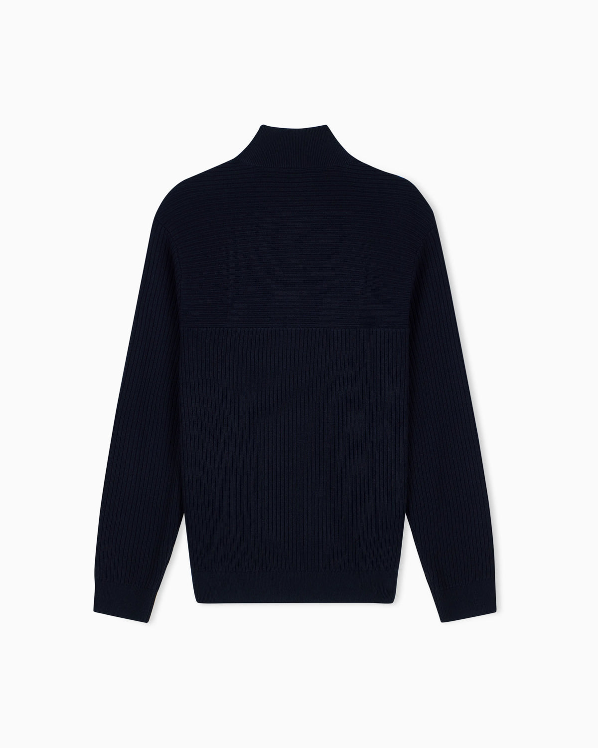 regular fit pullover in virgin wool and cotton blend