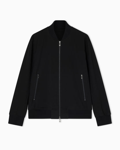 Minimal bomber jacket with zip
