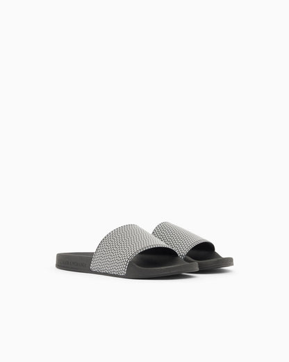 Slides with allover logo