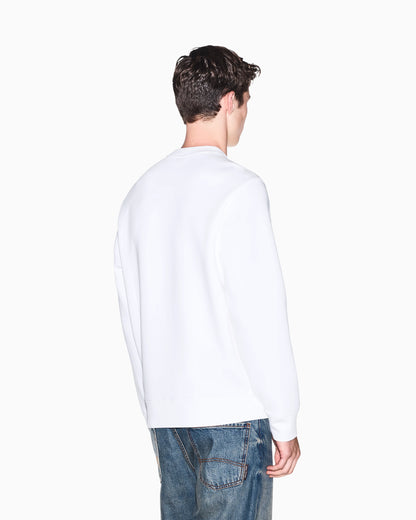 sweatshirt in bonded stretch cotton