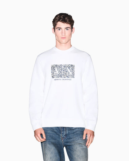 sweatshirt in bonded stretch cotton