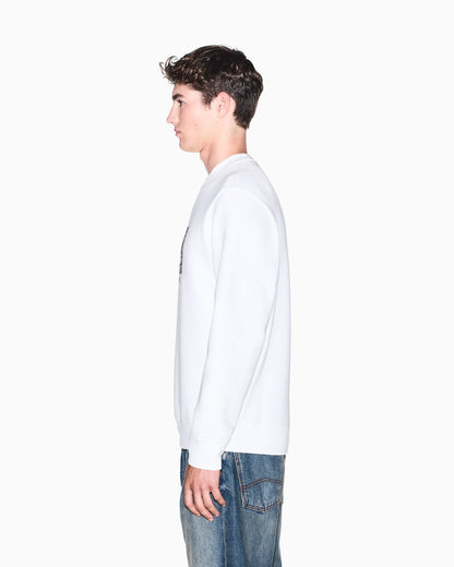 sweatshirt in bonded stretch cotton