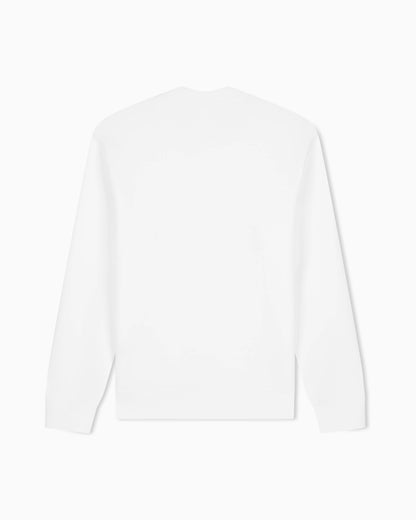 sweatshirt in bonded stretch cotton