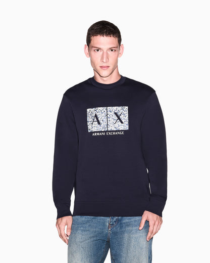 sweatshirt in bonded stretch cotton