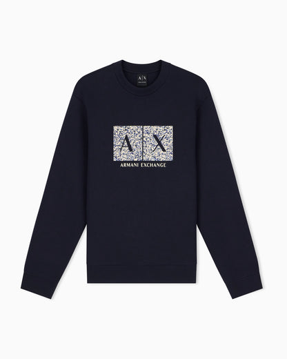 sweatshirt in bonded stretch cotton