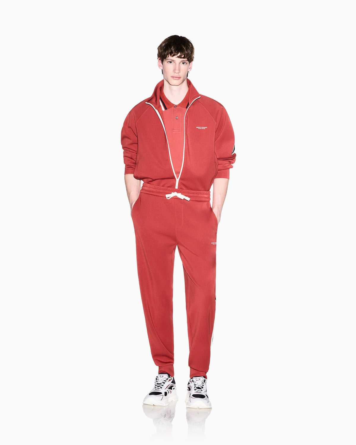 regular fit trousers in stretch modal jersey