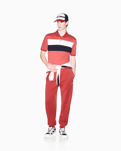 regular fit polo shirt in cotton piqué with rib details
