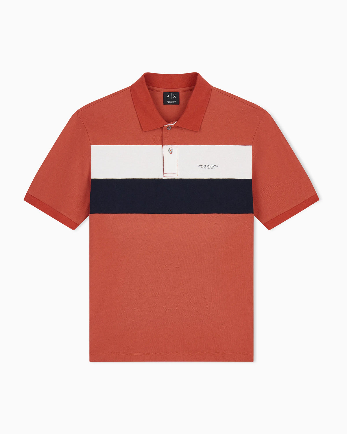 regular fit polo shirt in cotton piqué with rib details
