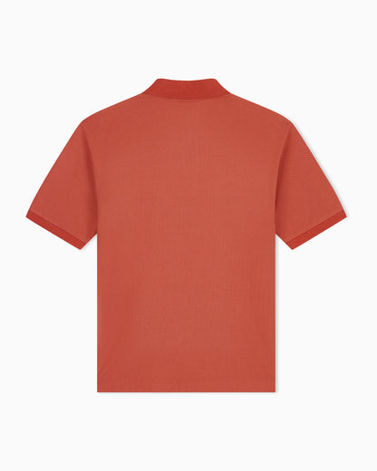 regular fit polo shirt in cotton piqué with rib details