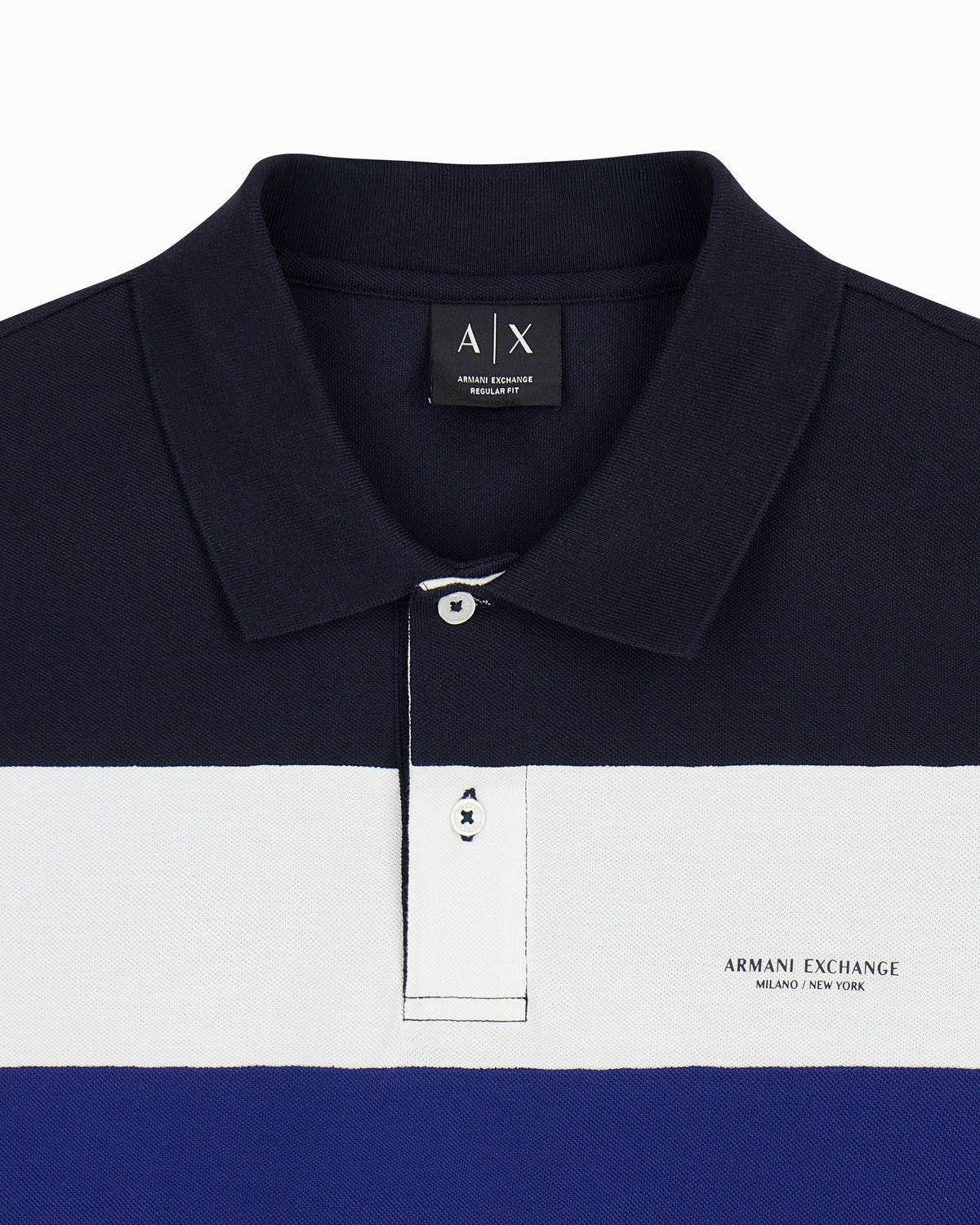 regular fit polo shirt in cotton piqué with rib details