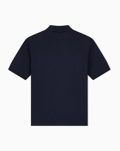 regular fit polo shirt in cotton piqué with rib details