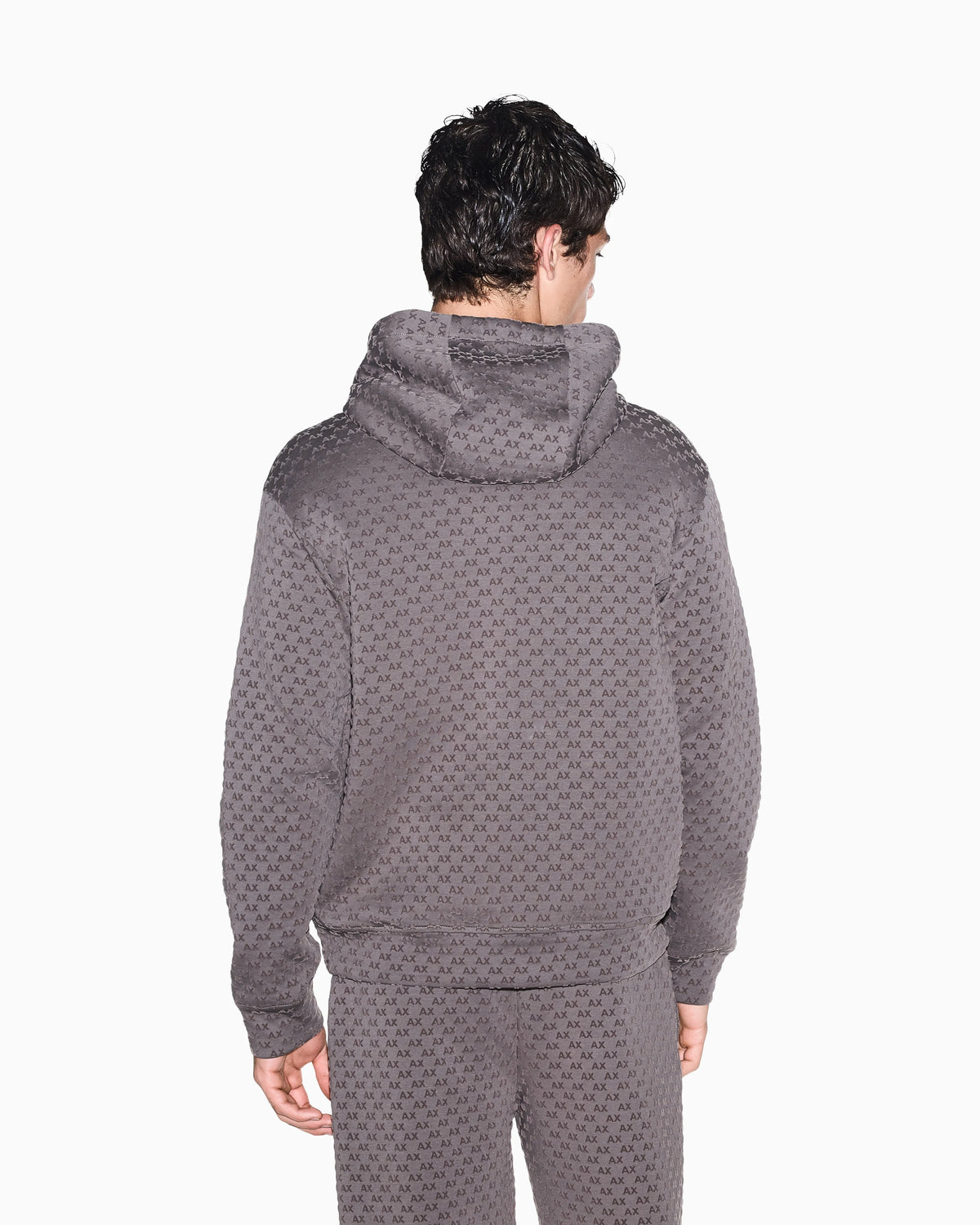 Sweatshirt with regular fit in bonded stretch cotton
