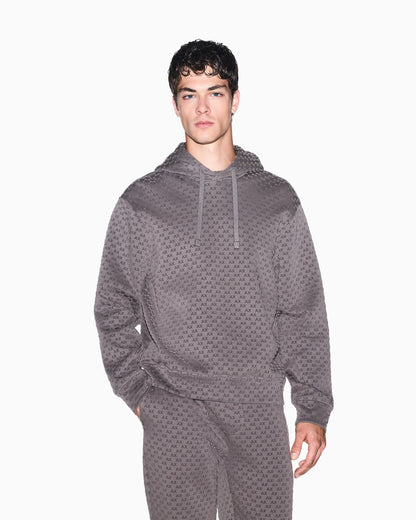 Sweatshirt with regular fit in bonded stretch cotton