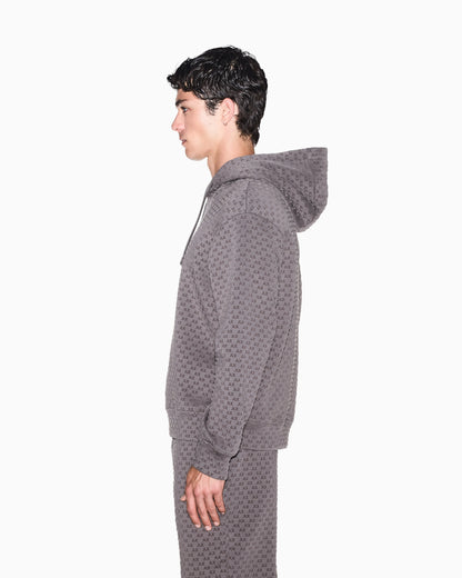 Sweatshirt with regular fit in bonded stretch cotton