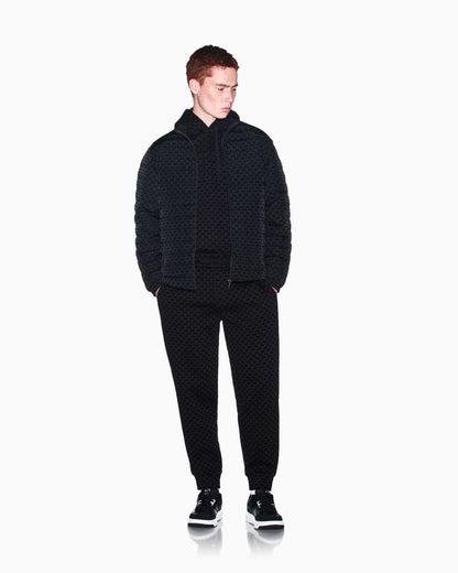 Sweatshirt with regular fit in bonded stretch cotton