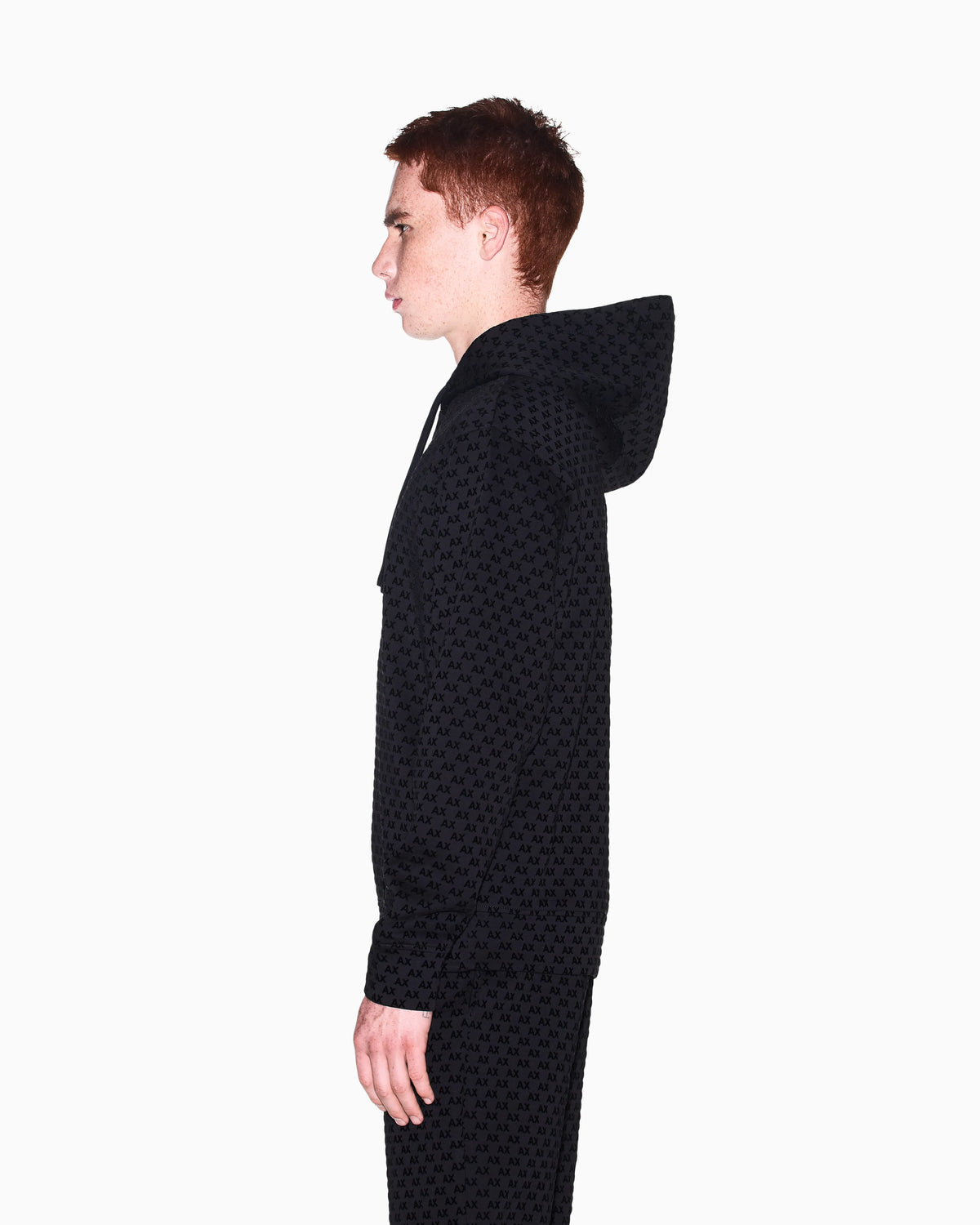 Sweatshirt with regular fit in bonded stretch cotton