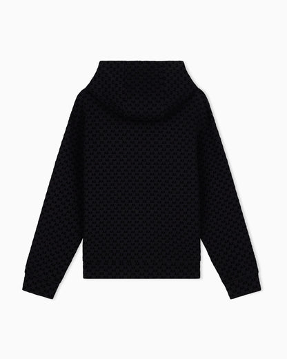 Sweatshirt with regular fit in bonded stretch cotton