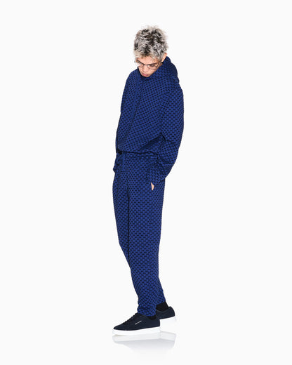 regular fit Jersey pants with bonded stretch