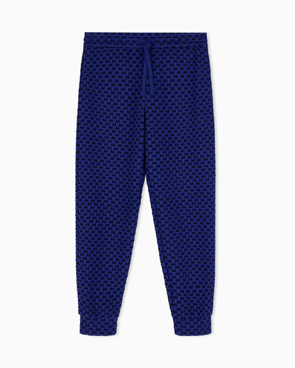 regular fit Jersey pants with bonded stretch