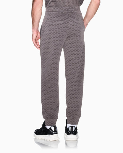 regular fit Jersey pants with bonded stretch